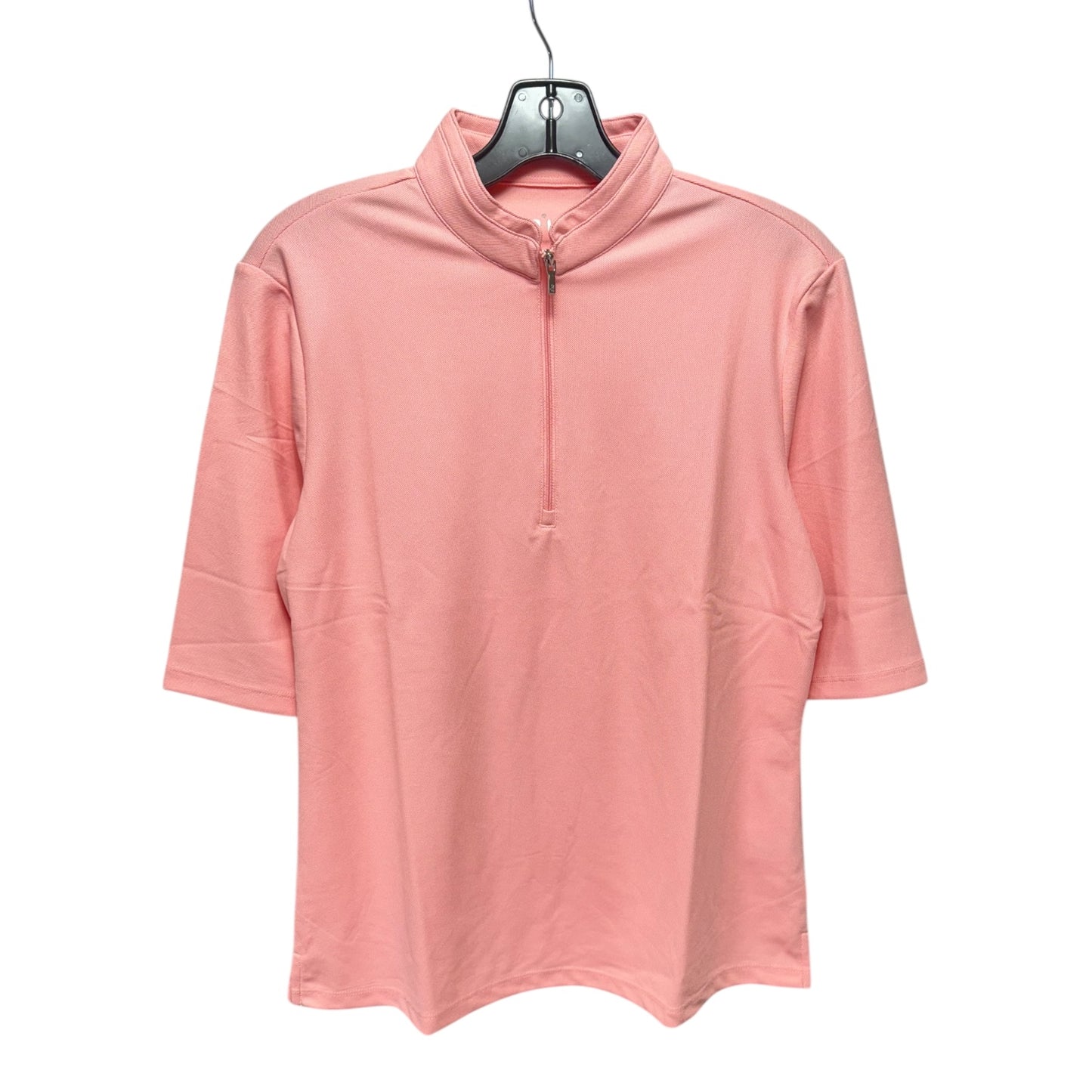 Athletic Top Short Sleeve By Nivo In Pink, Size: L