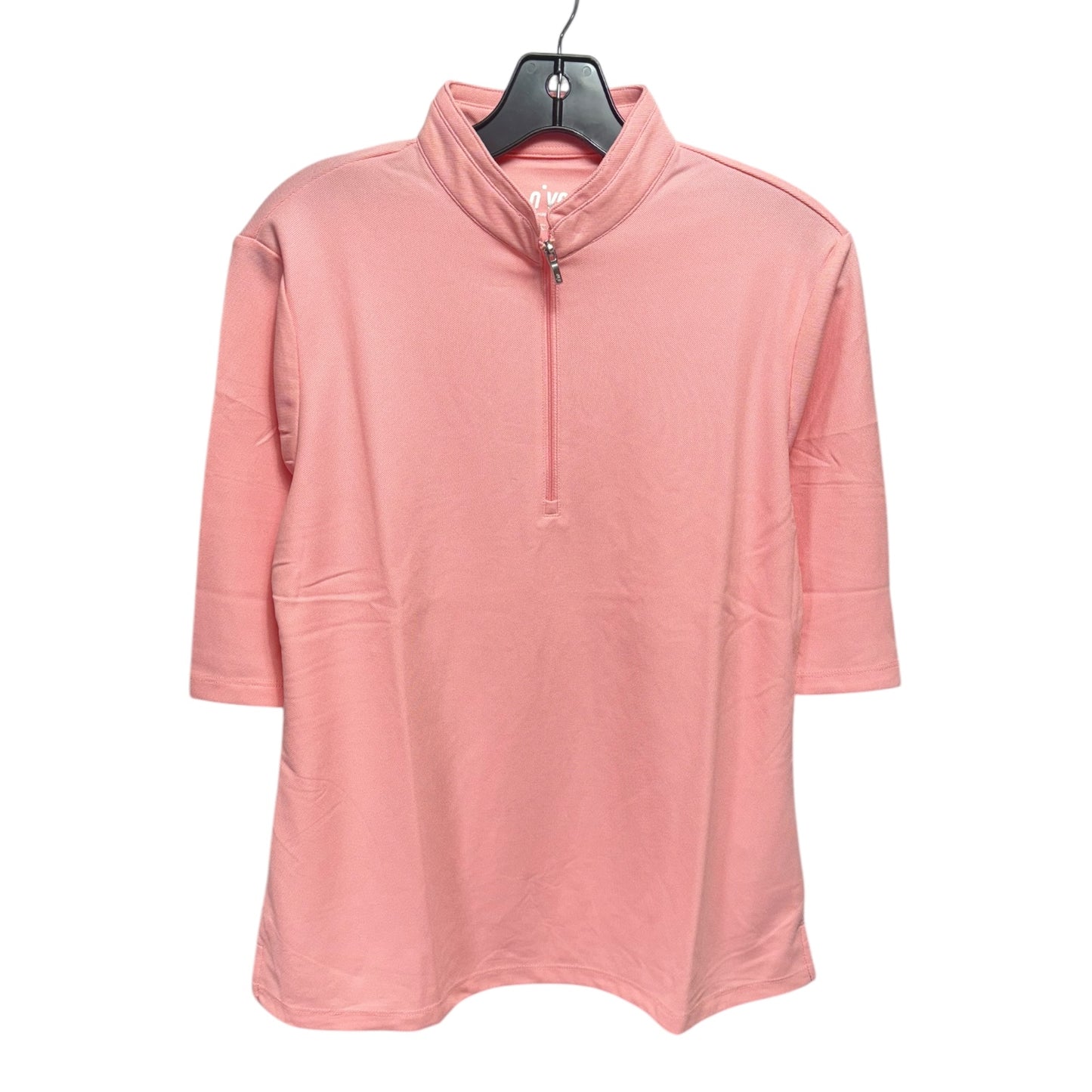 Athletic Top Short Sleeve By Nivo In Pink, Size: L