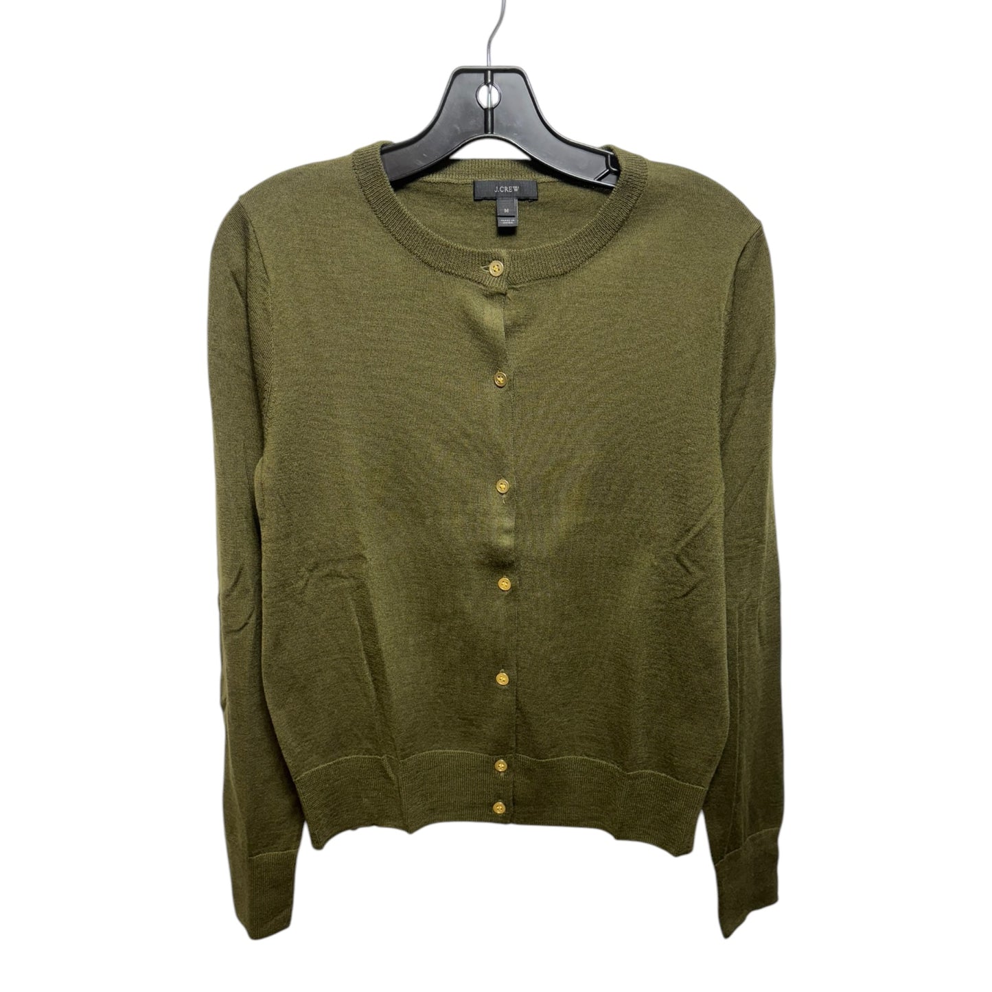 Sweater Cardigan By J. Crew In Green, Size: M