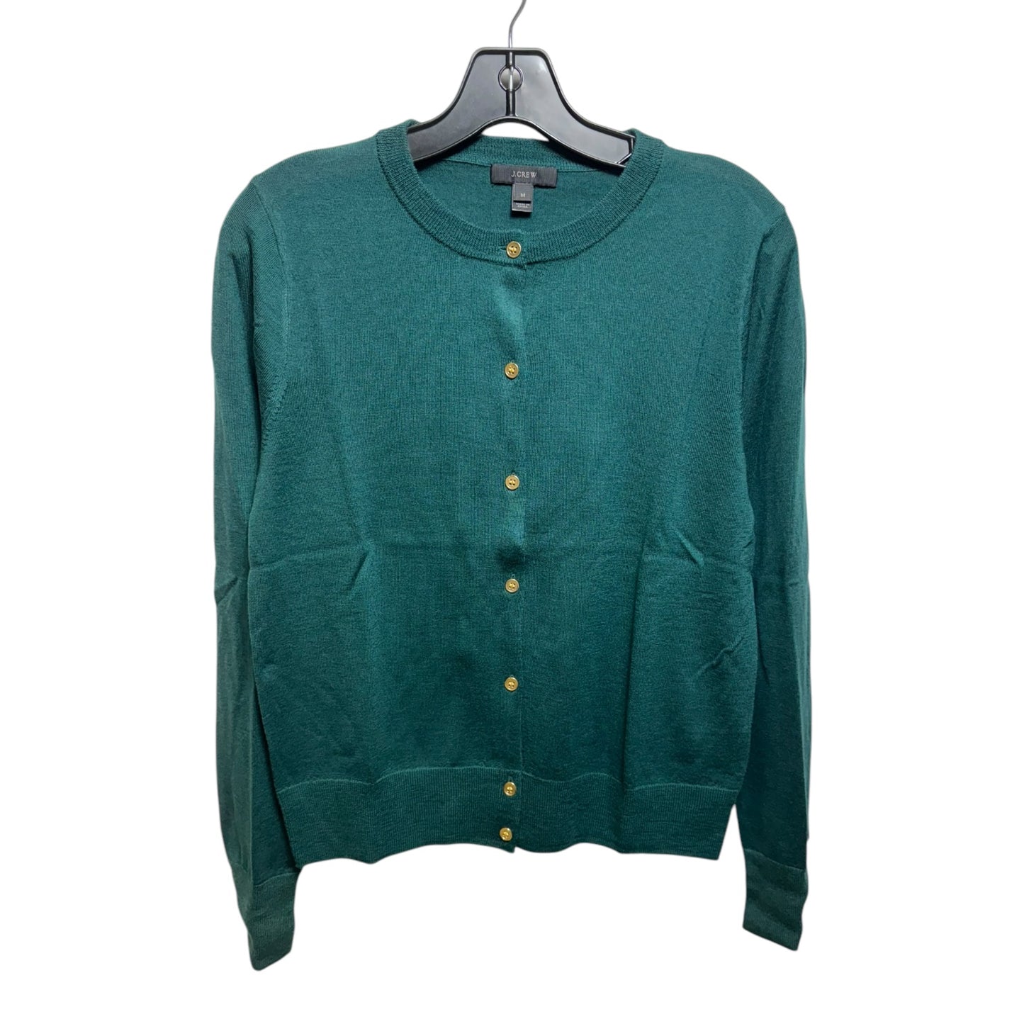 Sweater Cardigan By J. Crew In Green, Size: M