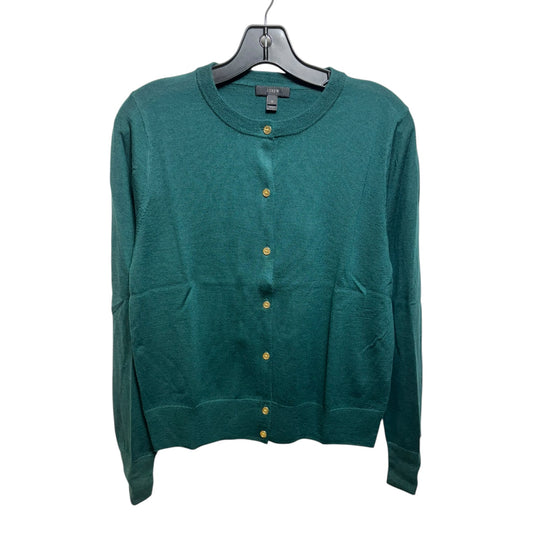 Sweater Cardigan By J. Crew In Green, Size: M