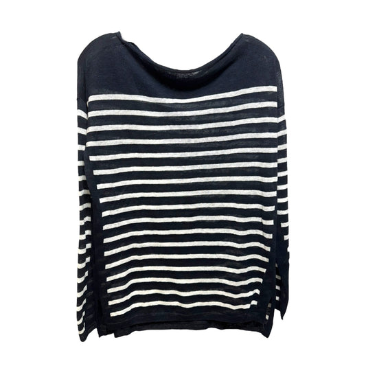 Linen Sweater By Vince In Striped Pattern, Size: S