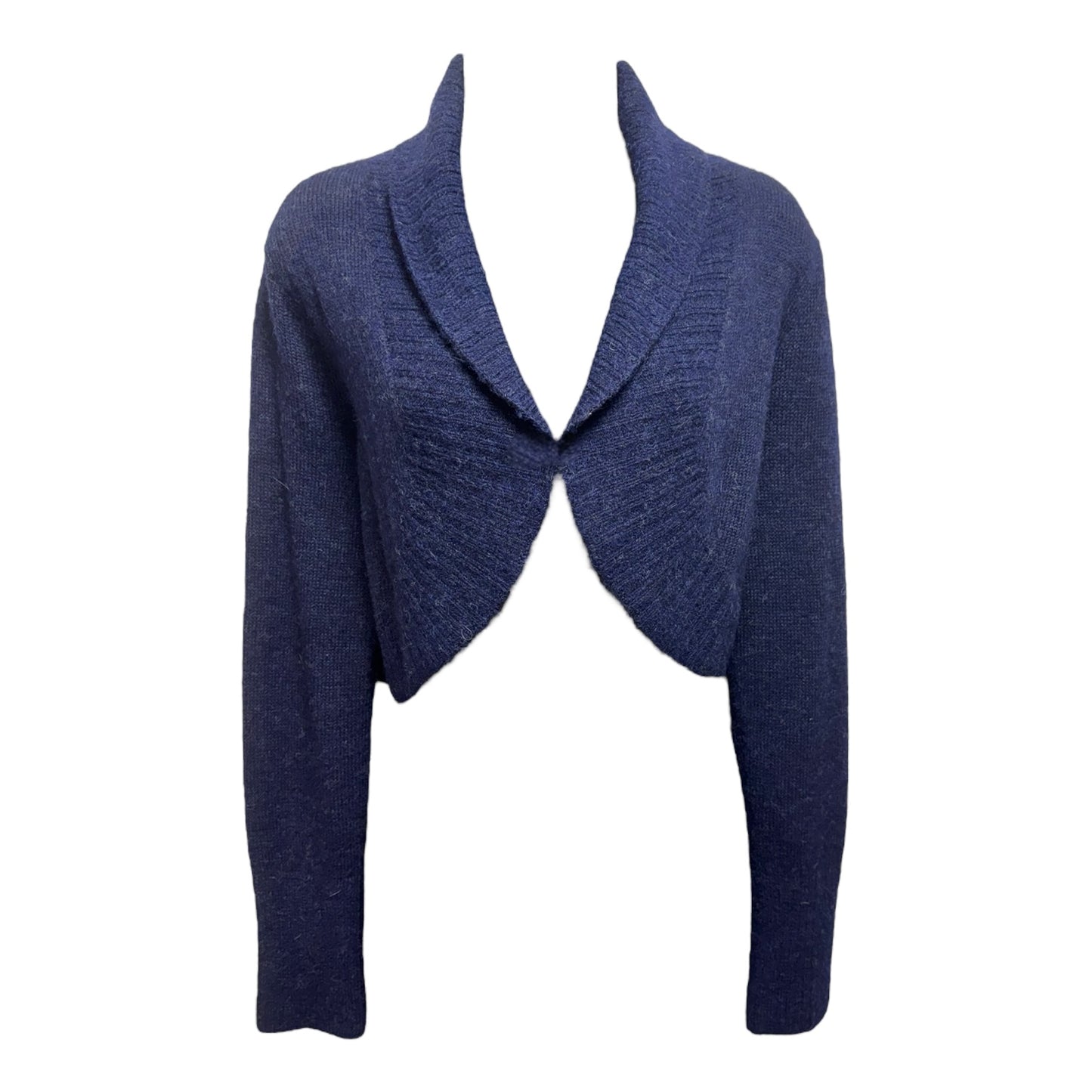 Talia Baby Alpaca Bolero By Peruvian Connection In Navy, Size: S