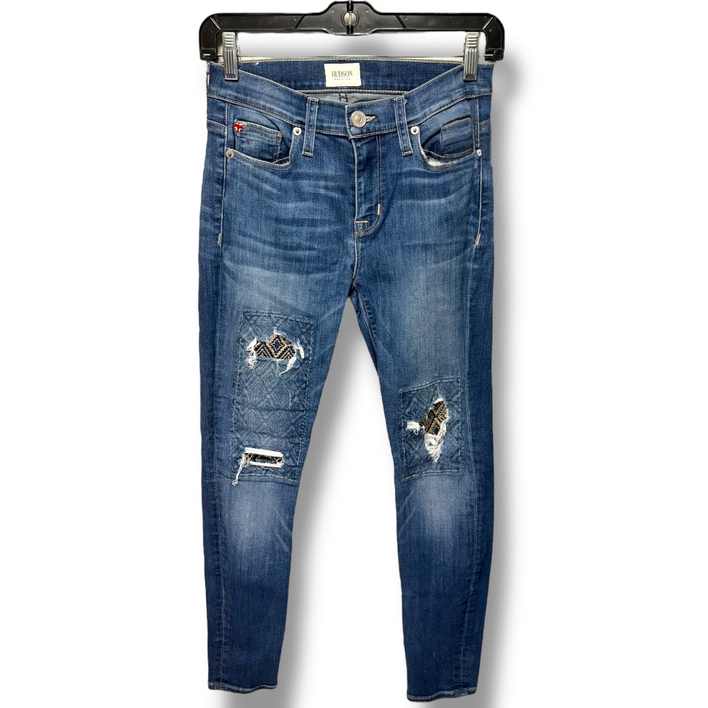 Jeans Skinny By Hudson In Blue Denim, Size: 2