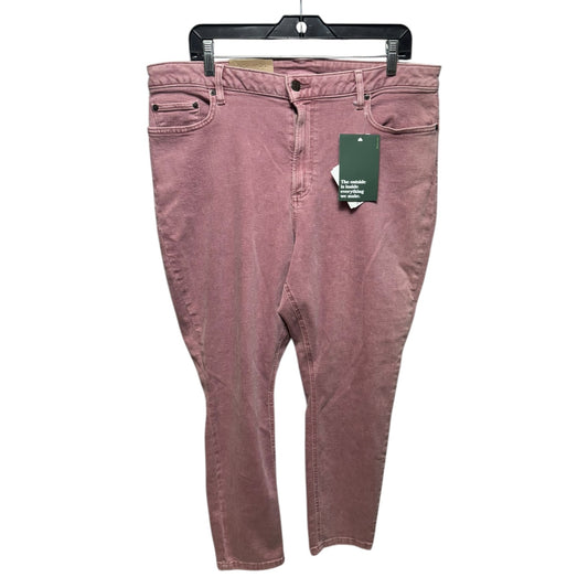 Jeans Straight By L.l. Bean In Mauve, Size: 18