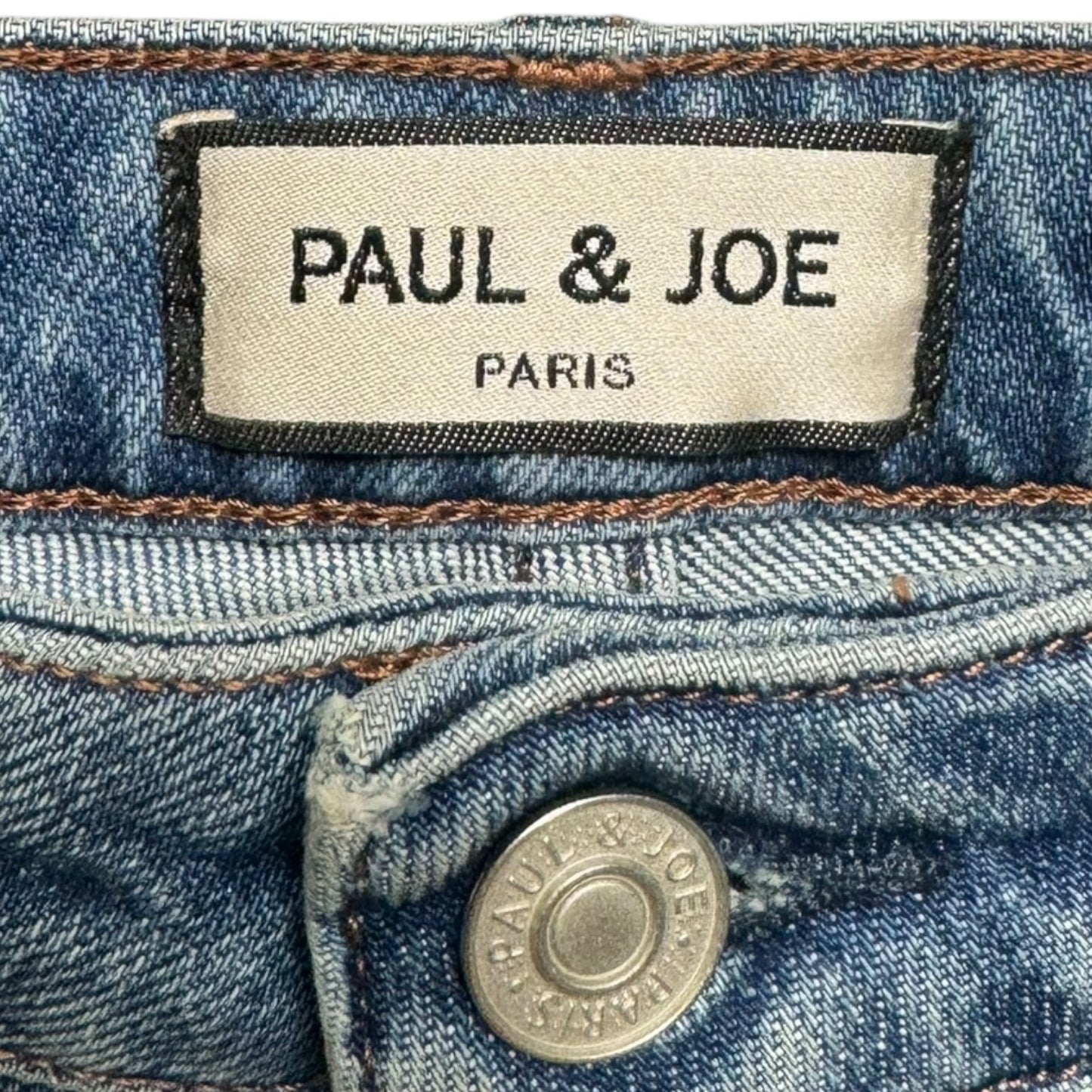 Jeans Straight By Paul & Joe Paris In Blue Denim, Size: 4