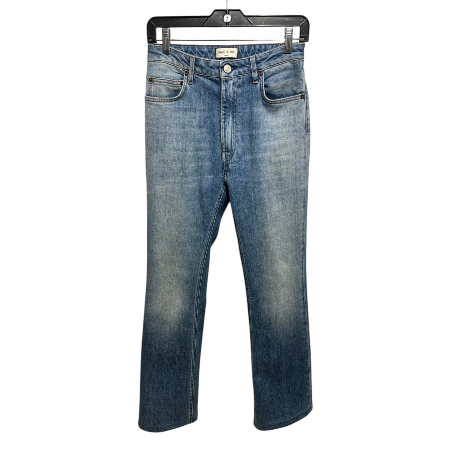 Jeans Straight By Paul & Joe Paris In Blue Denim, Size: 4