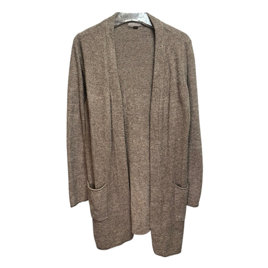 Sweater Cardigan By Barefoot Dreams In Taupe, Size: M