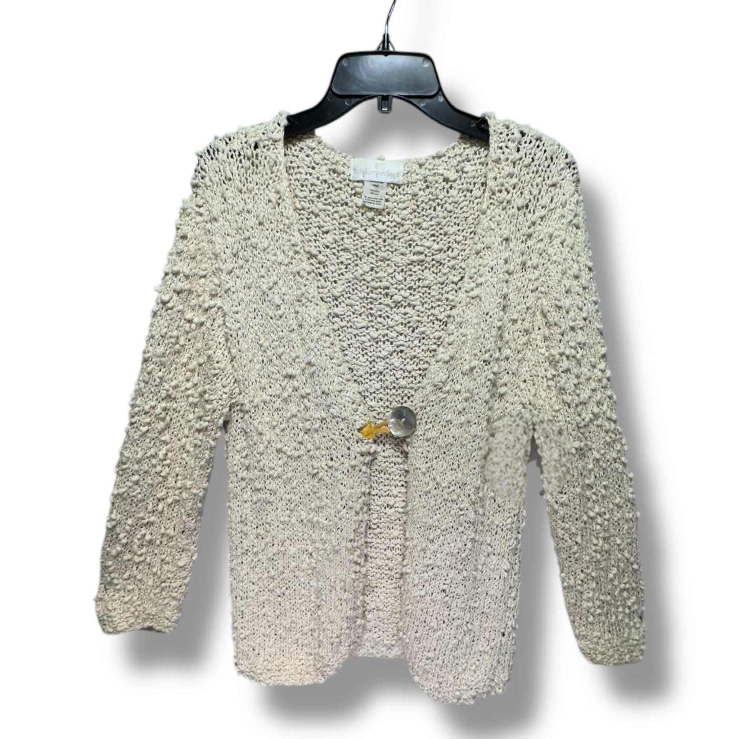 Sweater Cardigan By Soft Surroundings In Cream, Size: S