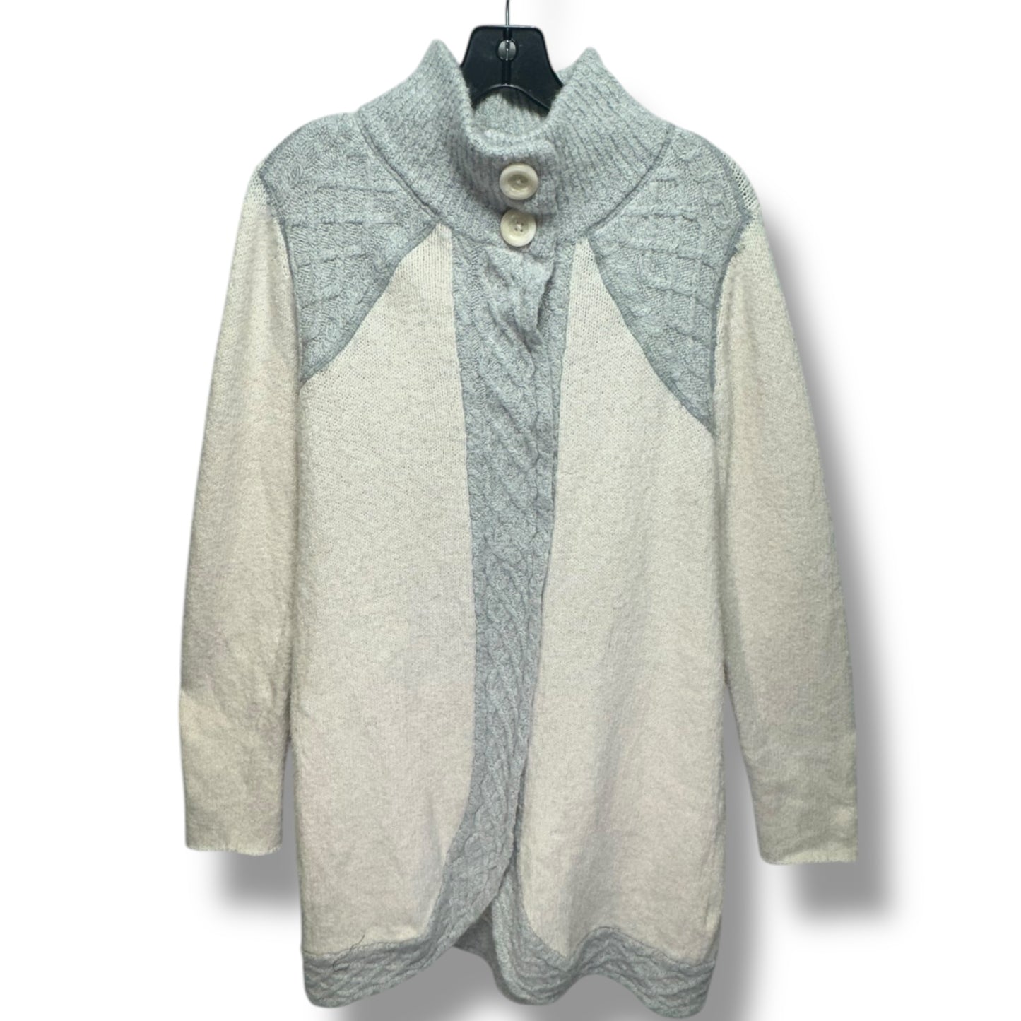 Sweater Cardigan By Prana In Cream, Size: Xl