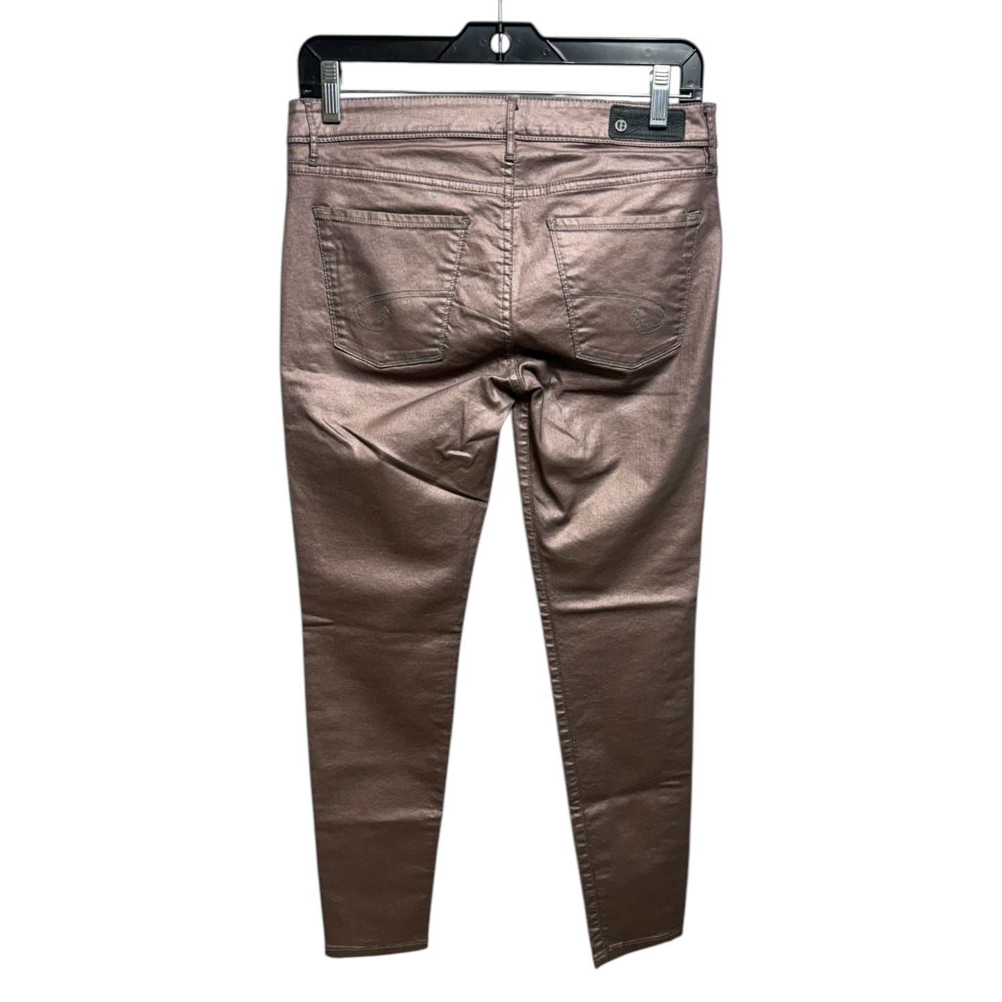 Metallic Jeans Skinny By David Bitton In Mauve, Size: 6