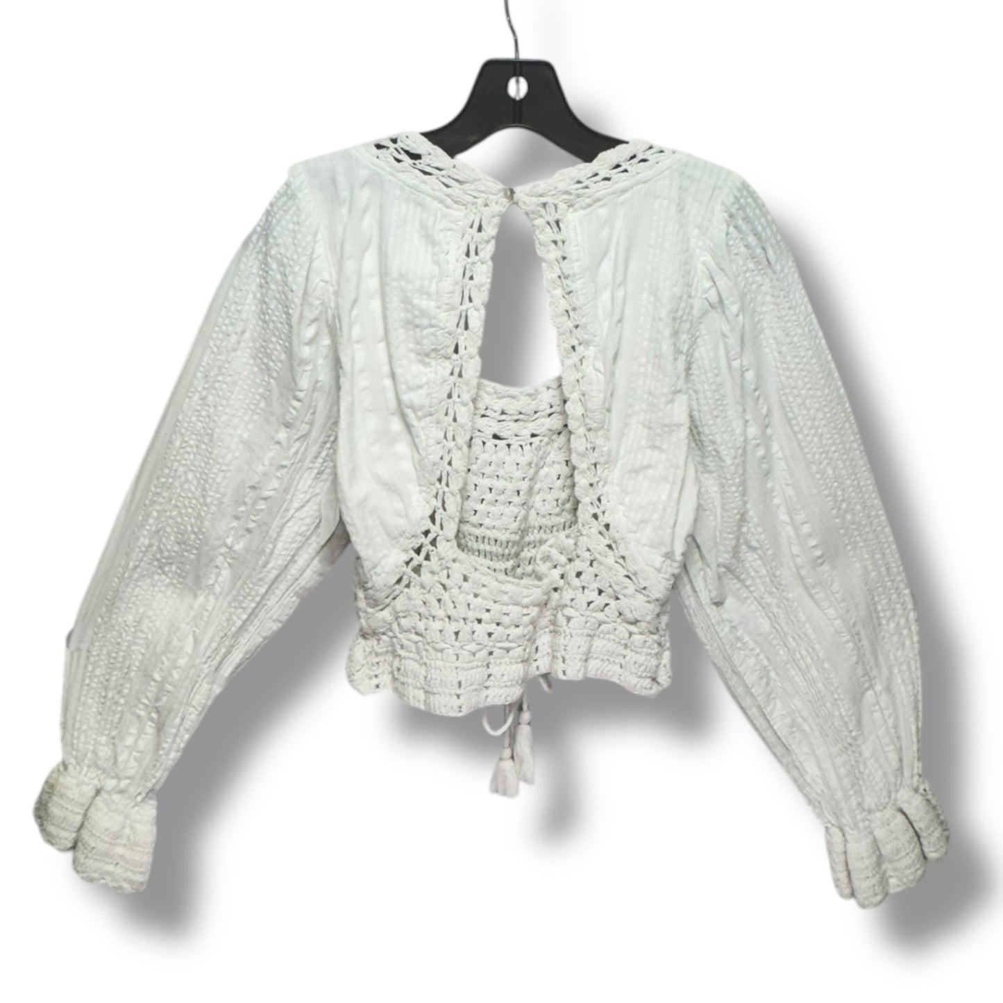 Megan Crochet Top By Free People In White, Size: M