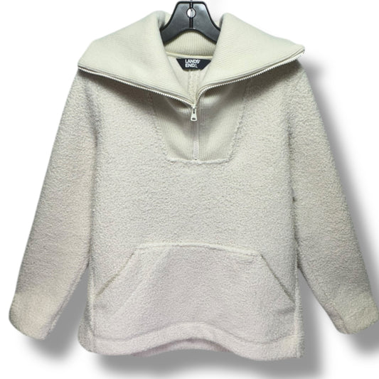 Athletic Fleece By Lands End In Cream, Size: S