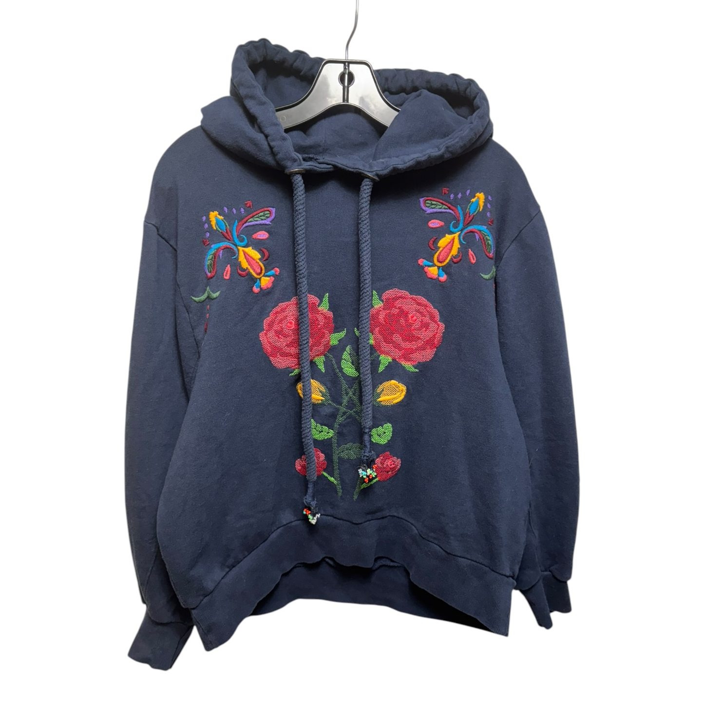 Embroidered Sweatshirt Hoodie By Desigual  Size: S