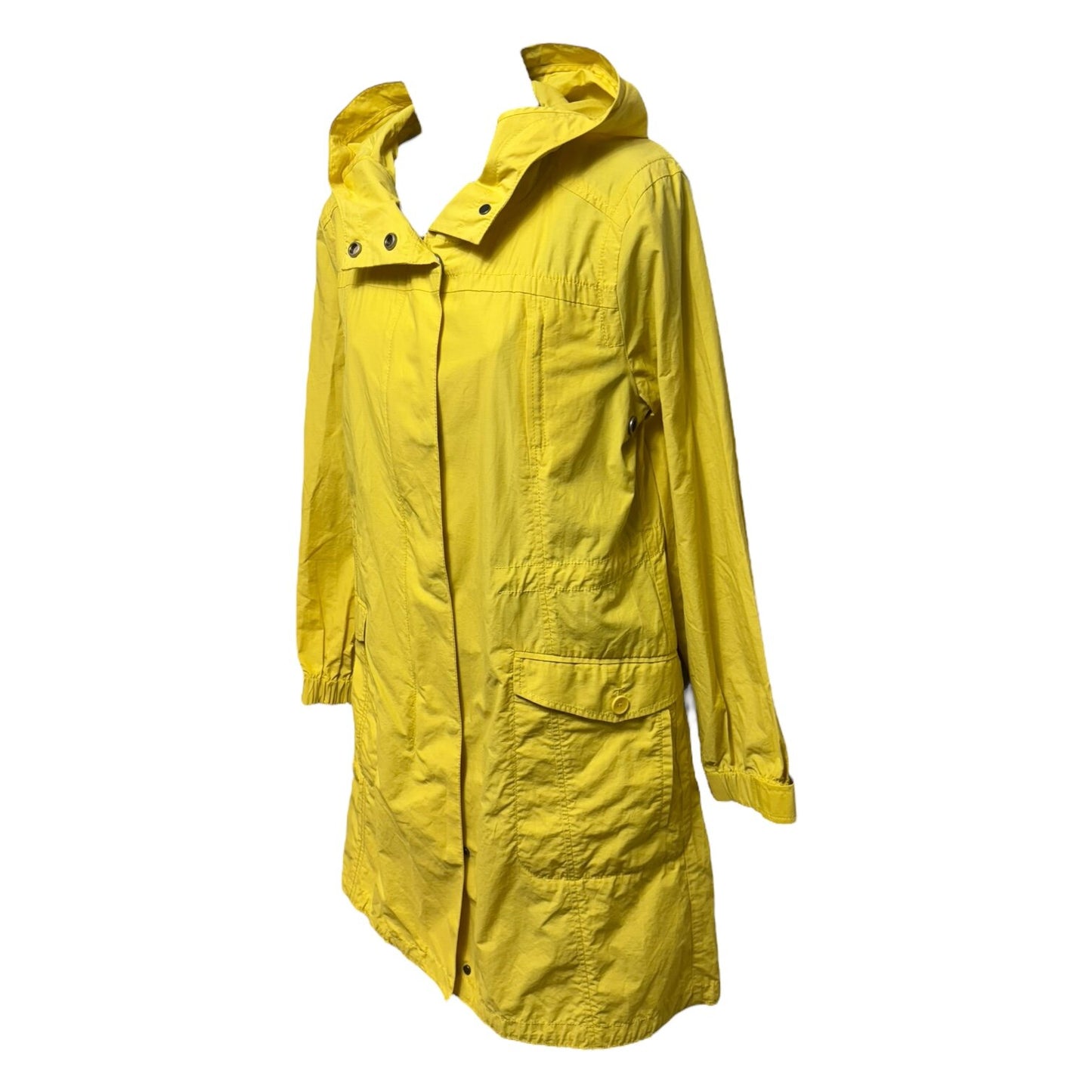 Organic Cotton Hooded Anorak Rain Coat By Eileen Fisher  Size: S