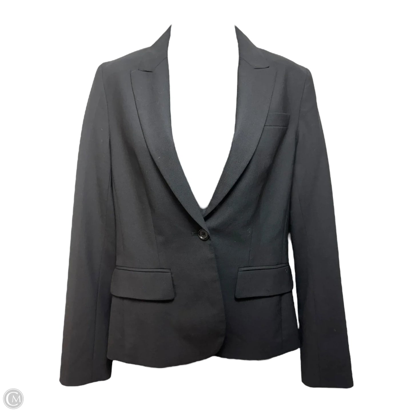 Wool Blazer By Theory In Black, Size: 4