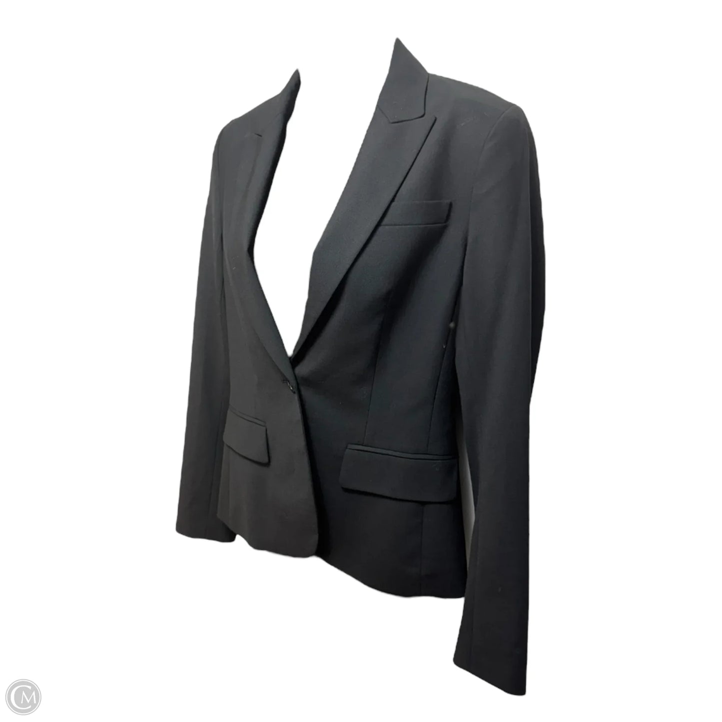 Wool Blazer By Theory In Black, Size: 4