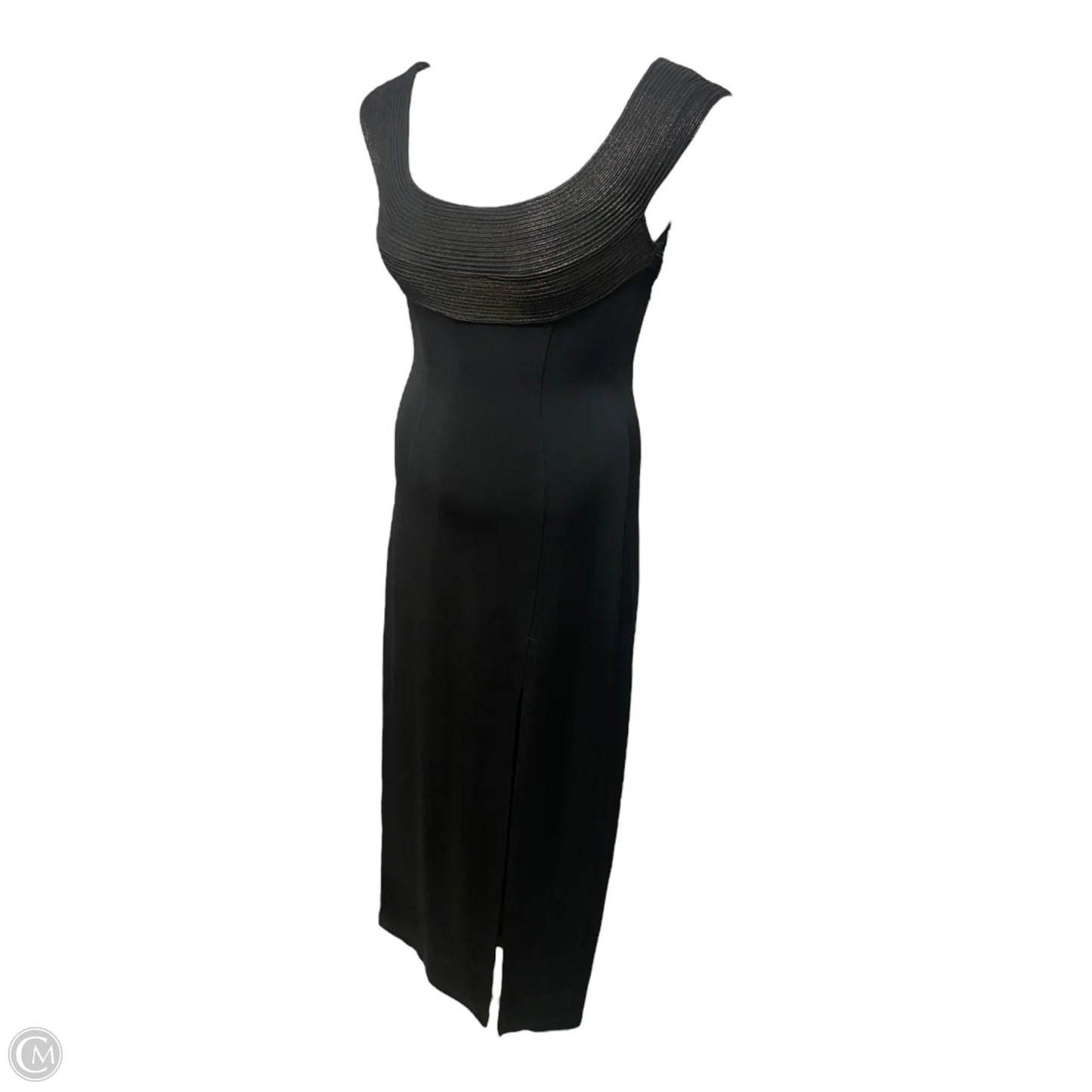 Dress Party Long By Tadashi In Black & Gold, Size: S