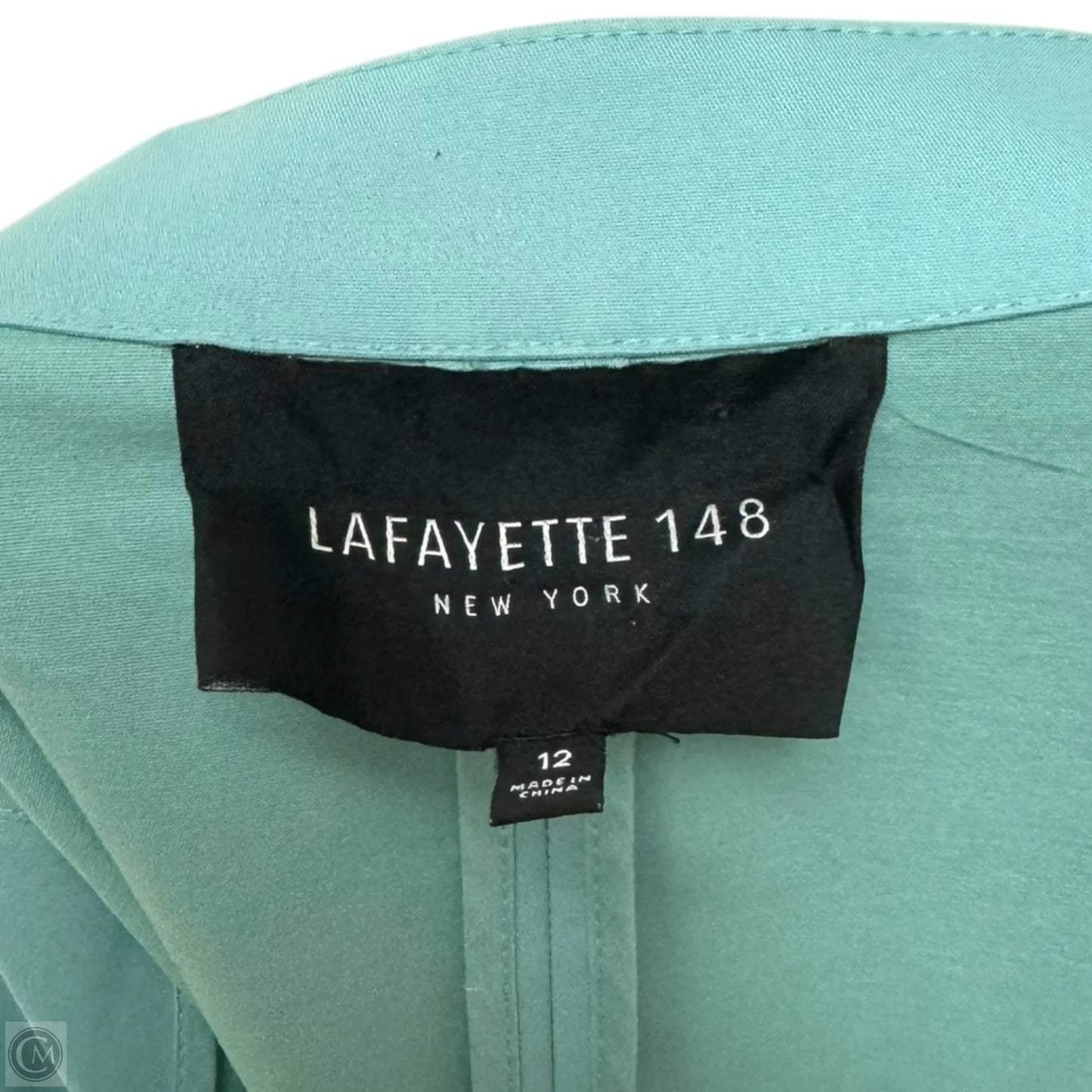 Bleecker Fitted Jacket Designer By Lafayette 148 In Teal, Size: 12