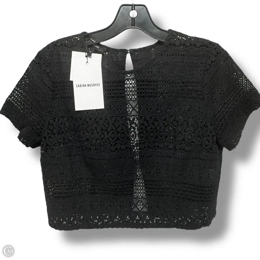 Top Short Sleeve By sabina musayev  In Black, Size: L