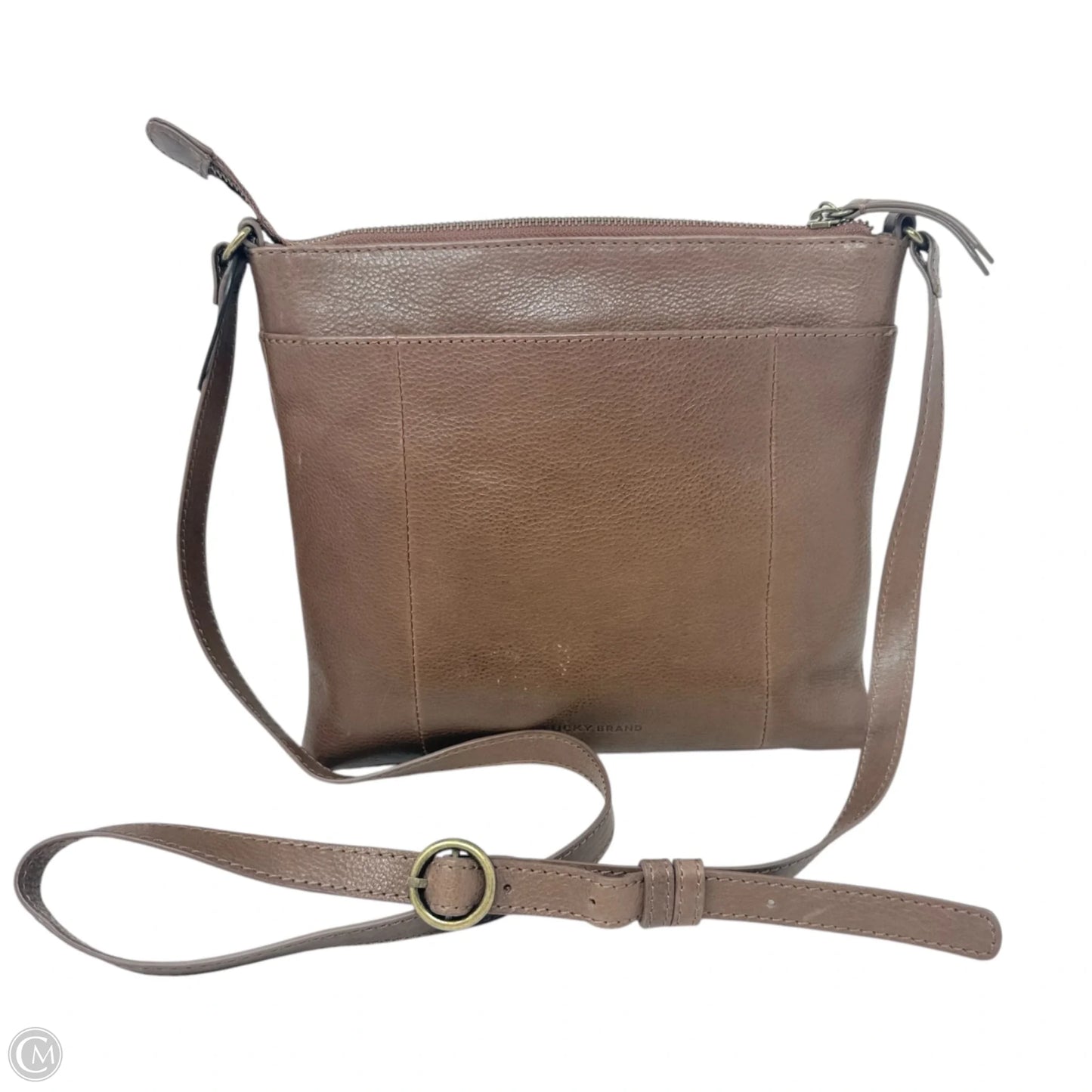 Crossbody Leather By Lucky Brand, Size: Medium