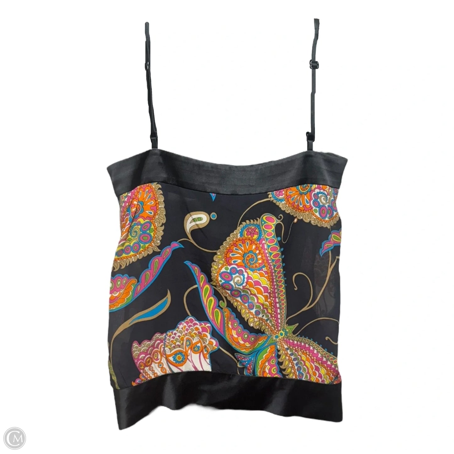 Silk Top Sleeveless By Trina Turk In Multi-colored, Size: S