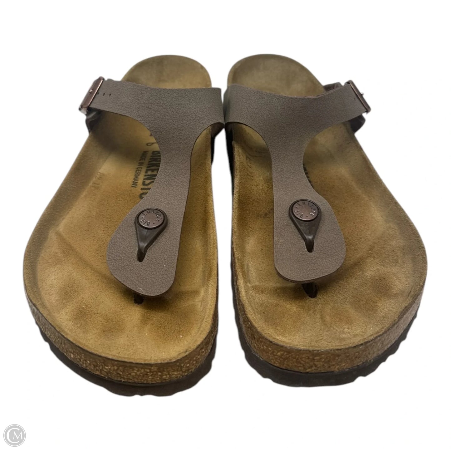 Gizeh Sandals Flats By Birkenstock In Brown, Size: 8