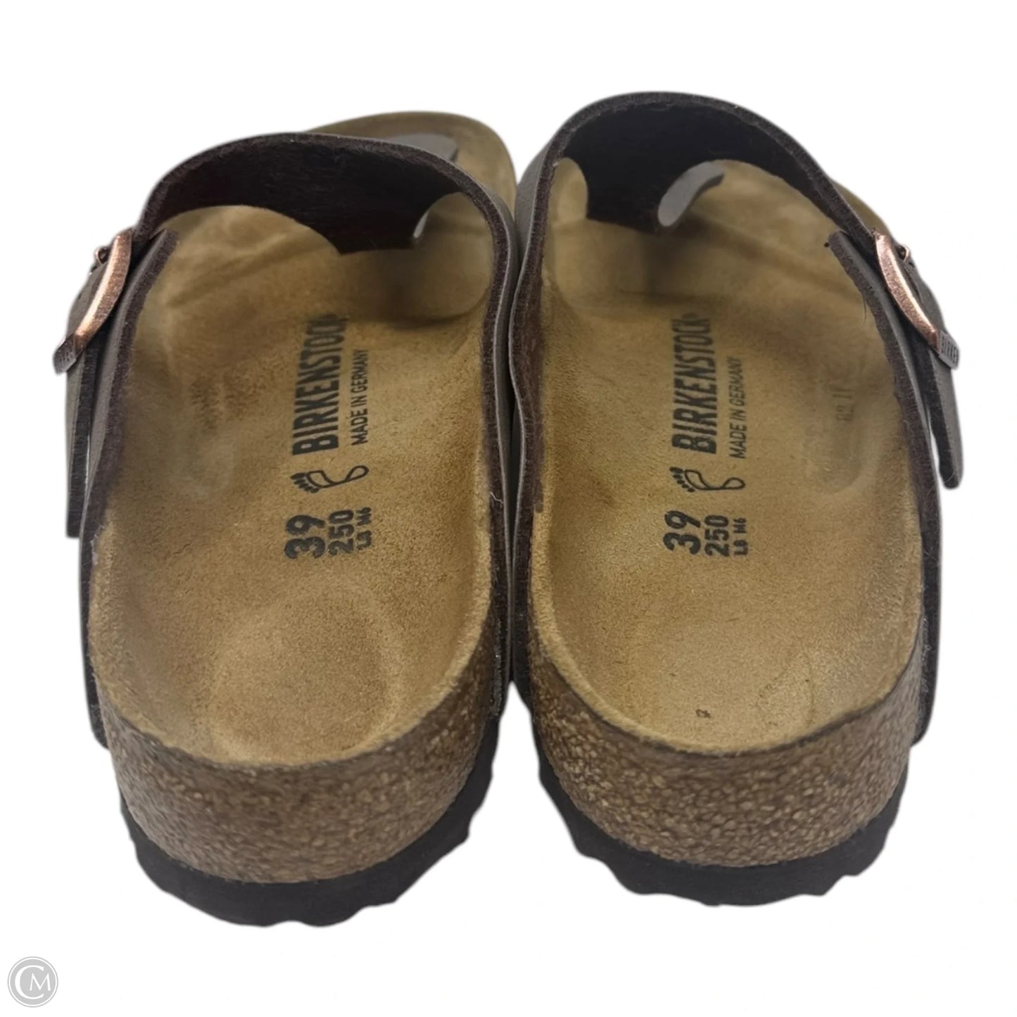 Gizeh Sandals Flats By Birkenstock In Brown, Size: 8