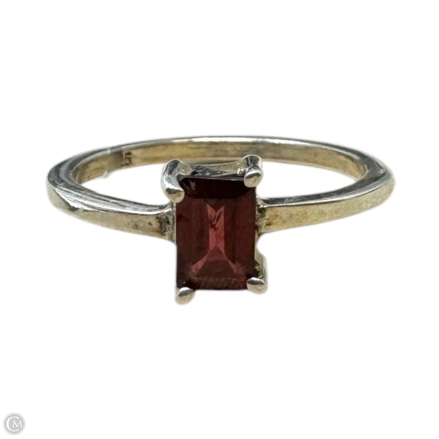 Garnet Ring Sterling Silver