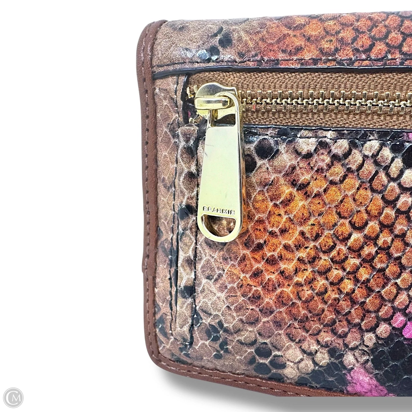 Ady Wallet Designer By Brahmin In Marmalade Tangelo, Size: Large