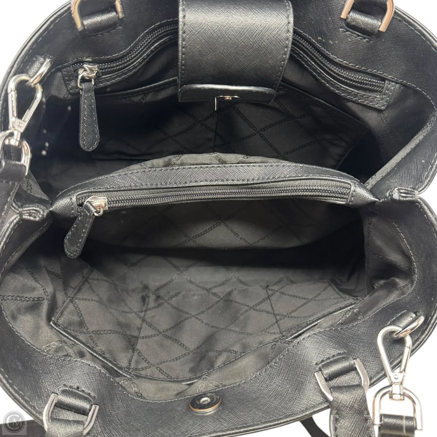 Hailee Saffiano Satchel Handbag Leather By Michael By Michael Kors, Size: Medium