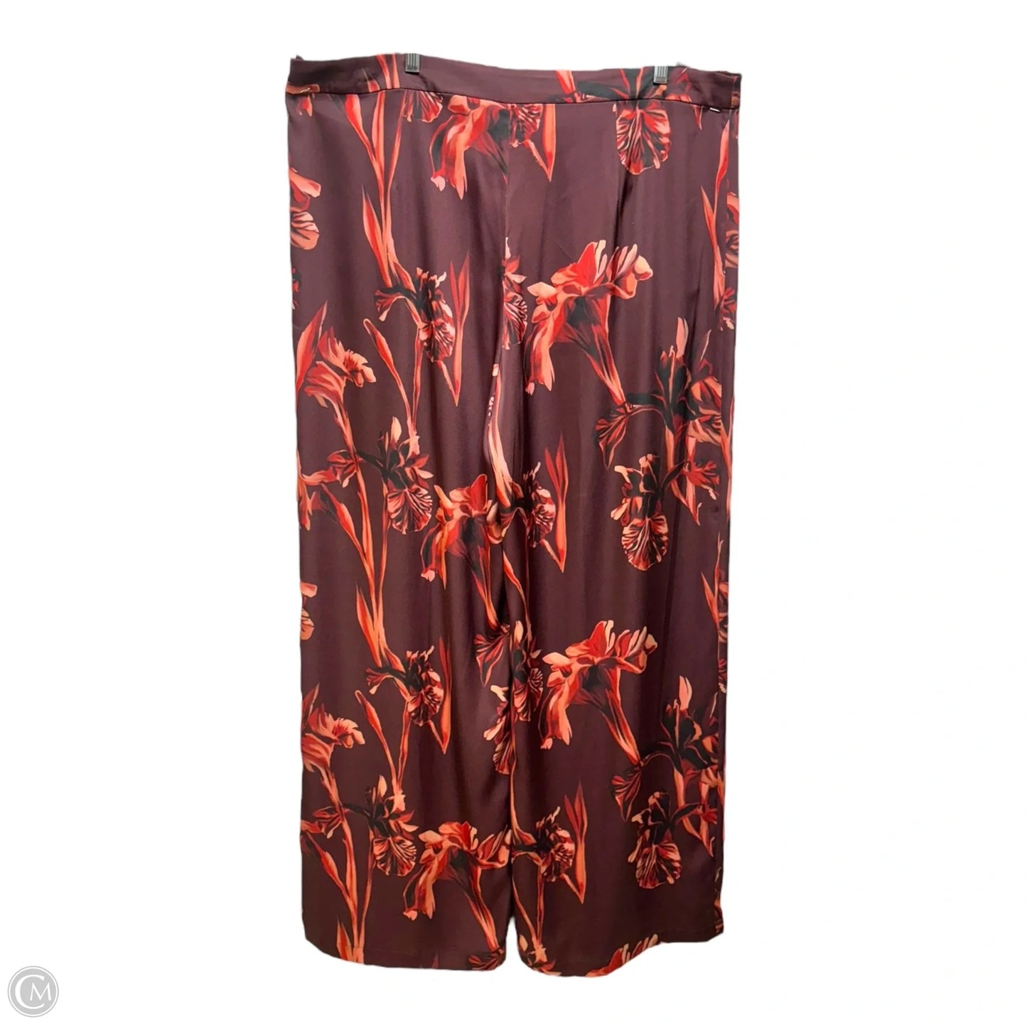 Pants Wide Leg By Misook In Floral Print, Size: Xl