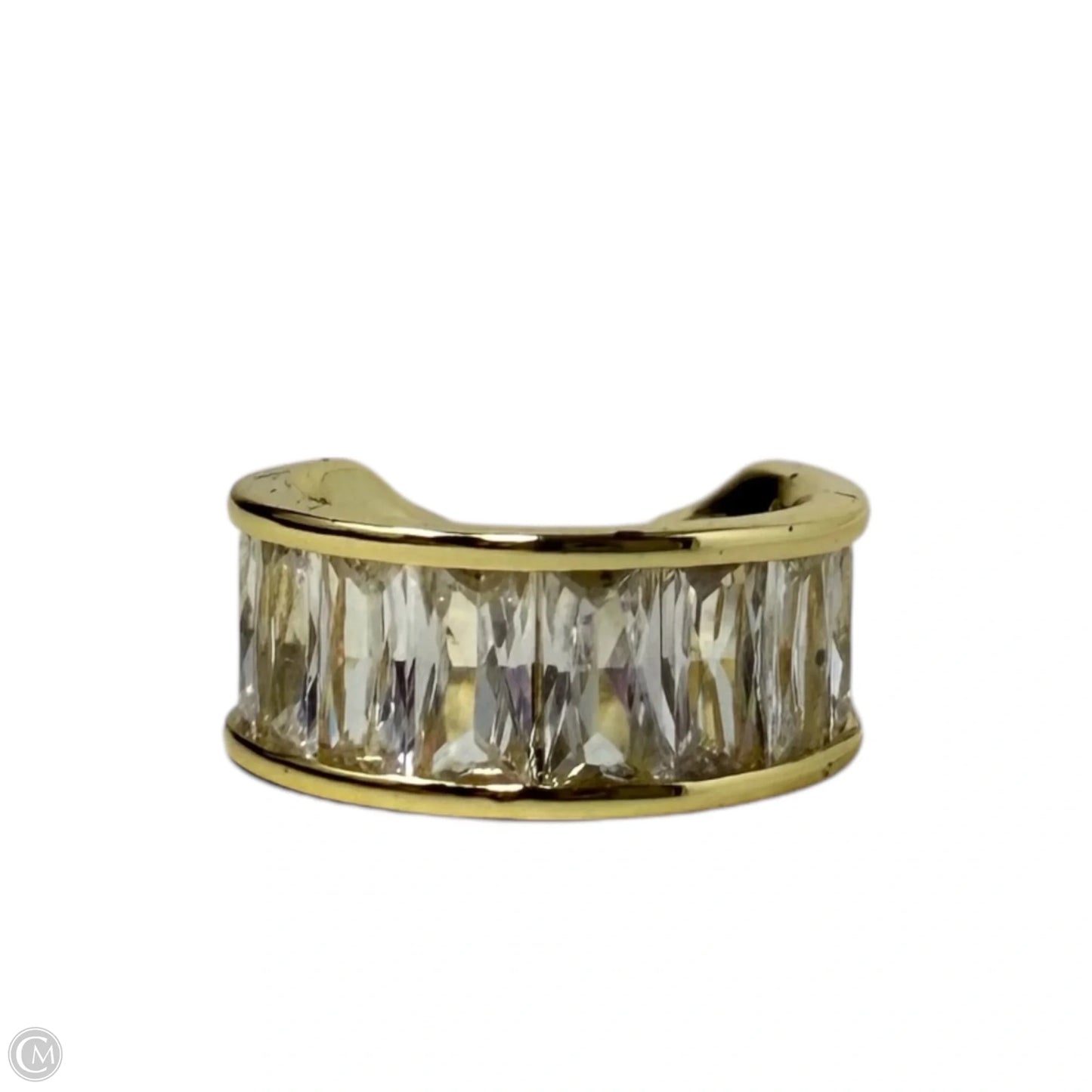 Opulence Ear Cuff - Gold/ White Cz By Melinda Maria