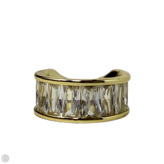 Opulence Ear Cuff - Gold/ White Cz By Melinda Maria