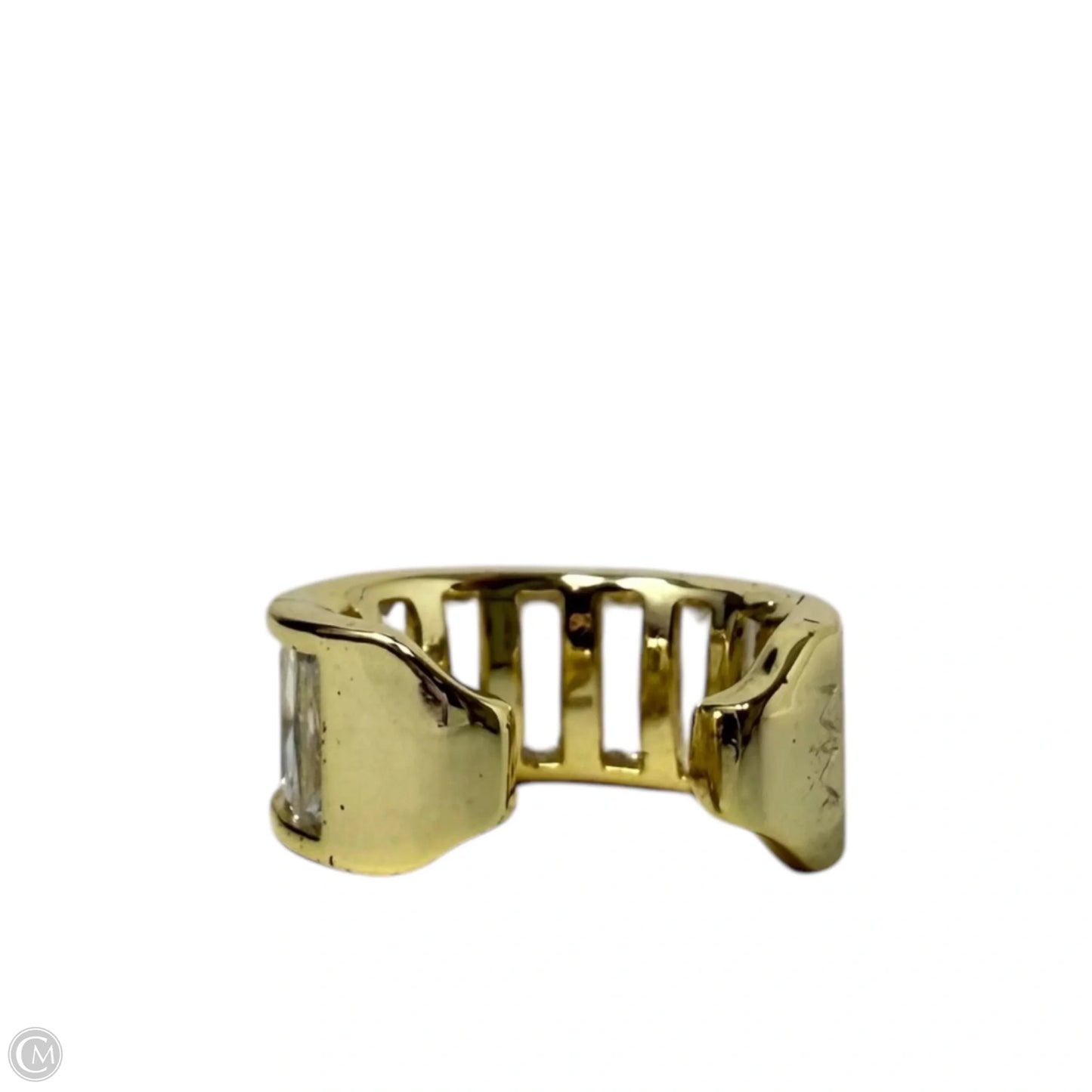 Opulence Ear Cuff - Gold/ White Cz By Melinda Maria