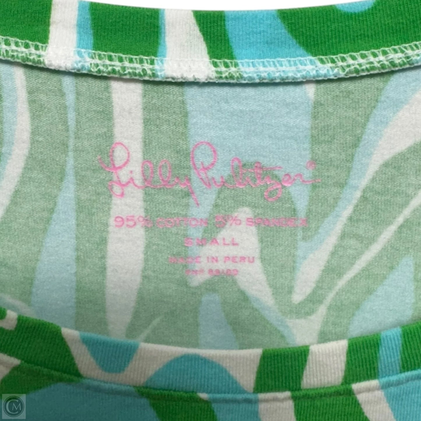 Karrie Crew Neck Top Short Sleeve Designer By Lilly Pulitzer In Finders Keepers, Size: S