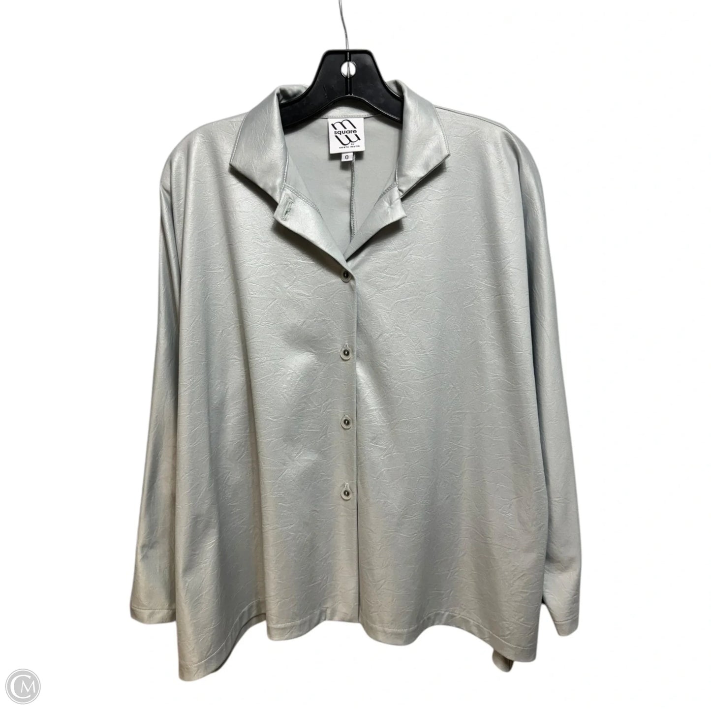 Textured Blouse Long Sleeve By Neetu MalikIn Green, Size: 0