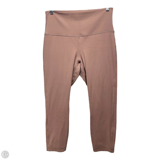 Athletic Leggings By Lululemon In Mauve, Size: 10