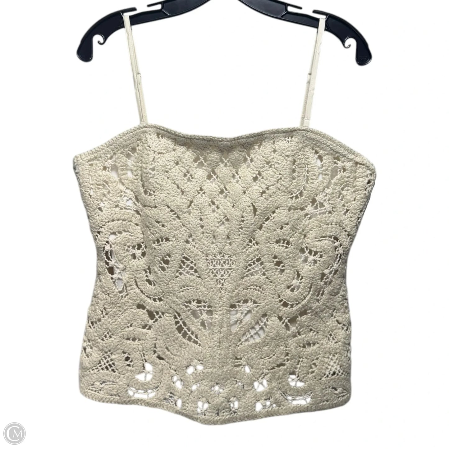 Crochet Bustier By White House Black Market In Cream, Size: 14