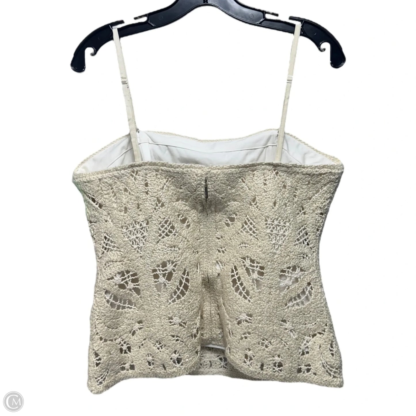 Crochet Bustier By White House Black Market In Cream, Size: 14