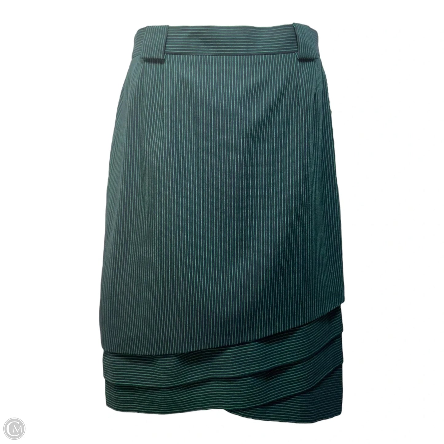 Skirt Designer By Escada In Striped Pattern, Size: L