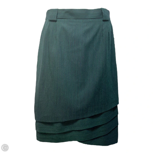 Skirt Designer By Escada In Striped Pattern, Size: L
