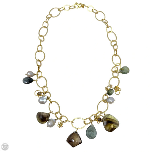 Vermeil Crystal Charm Necklace By Alexis Bittar