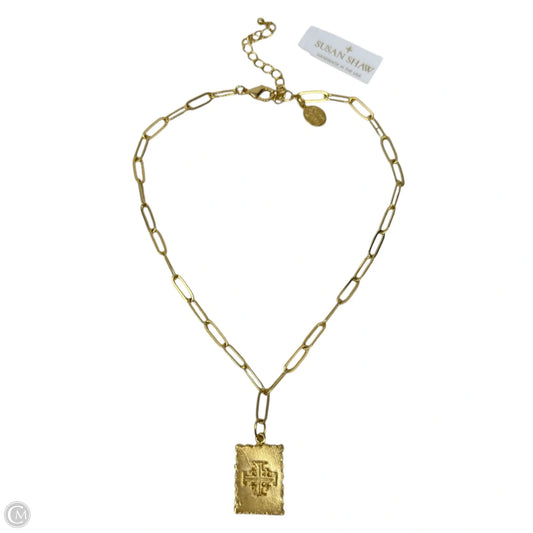 Jerusalem Cross Stamp Necklace By Susan Shaw