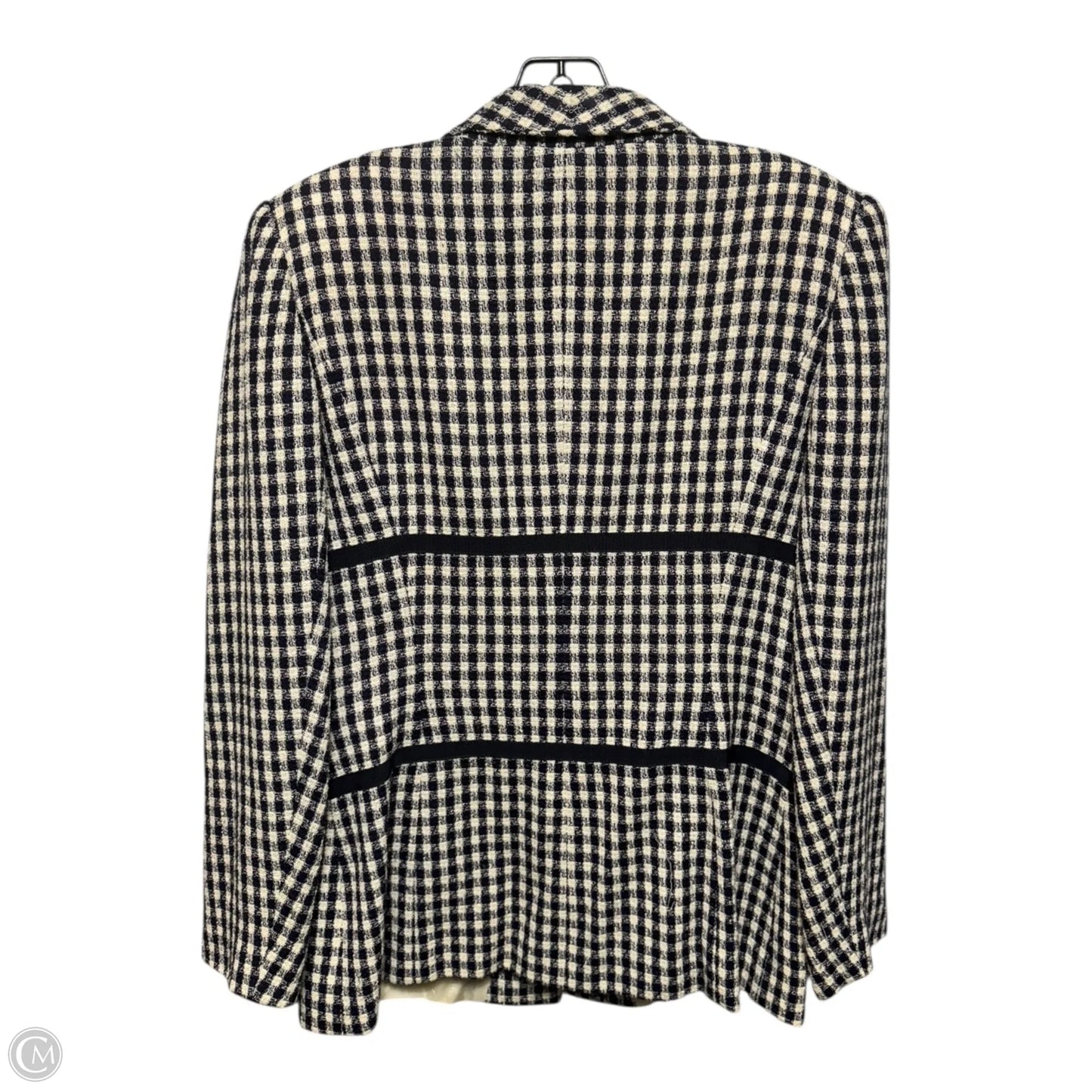 Vintage Blazer By Ungaro In Checkered Pattern, Size: 10