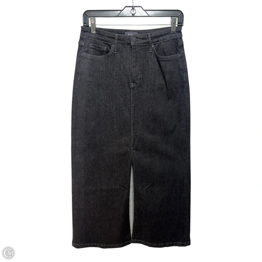 Front Slit Skirt Maxi By Not Your Daughters Jeans In Black, Size: 0