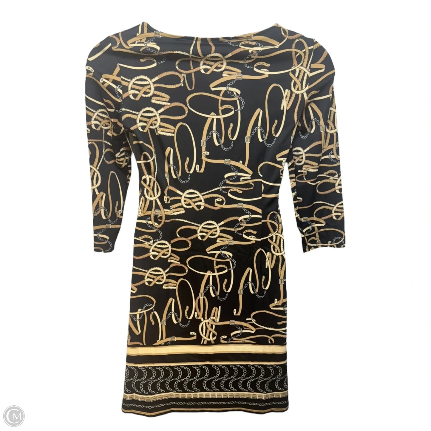 Dress Casual Short By Jude Connally In Black & Gold, Size: M