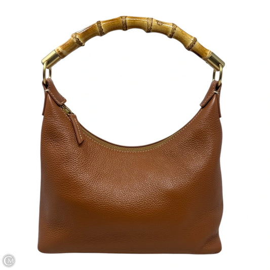 Folly Bamboo Handle Handbag Leather By J Mclaughlin, Size: Medium