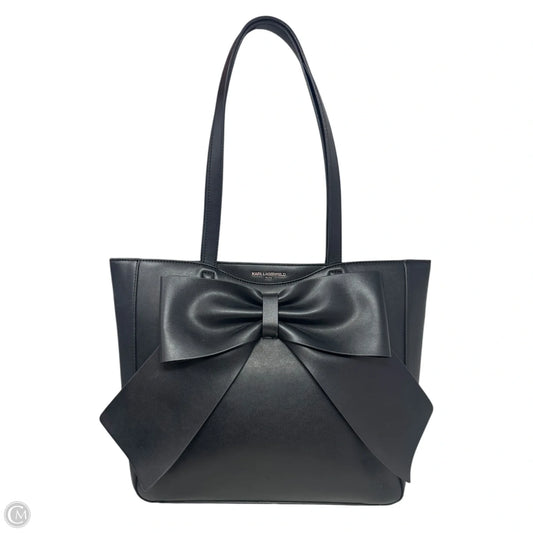 Bow Tote Designer By Karl Lagerfeld, Size: Large