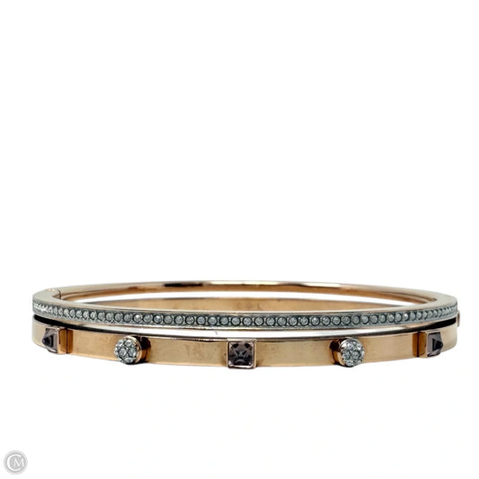 White Rose-Gold Plated Thrilling Bangle Bracelet By Swarovski